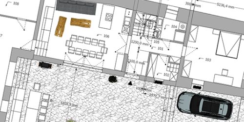 Studio Soulad Půdorysný návrh